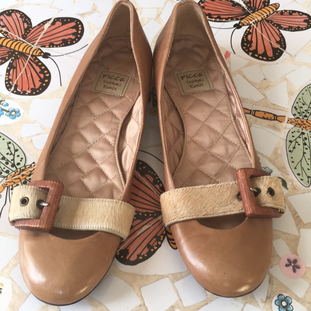 Yoshiyuki Konishi Ficci Flat Leather Shoes